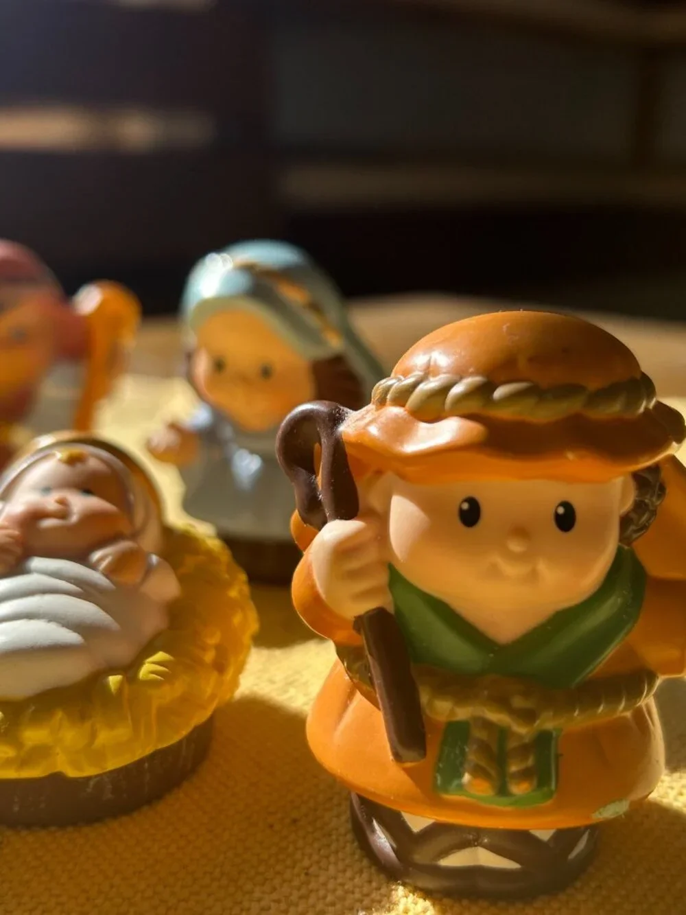 Vintage Fisher Price Little people  Nativity set    6 pc  set